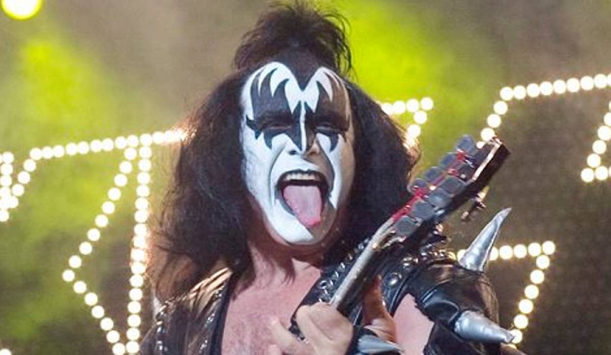 Gene Simmons, bass player for the band Kiss, who is leading the counter-boycott effort, in a concert in New Jersey, U.S. in 2009. Credit: AP