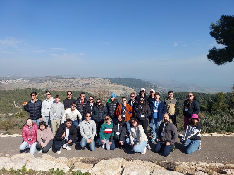 Australian Progressive Taglit Birthright tour participants at the Lebanon border